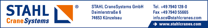 Anzeige Stahl CraneSystems GmbH