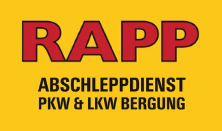 Kundenlogo von Abschleppdienst Rapp GmbH