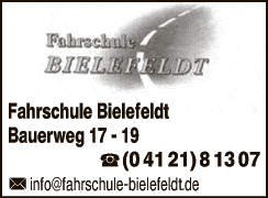 Anzeige Fahrschule Bielefeldt, Inh. Sven Bielefeldt