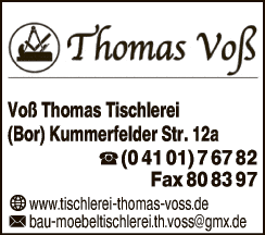 Anzeige Voß Thomas Tischlerei
