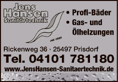 Anzeige Hansen Sanitärtechnik