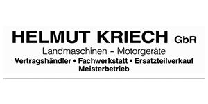 Kundenlogo von Kriech Helmut GbR Landmaschinen - Motorgeräte - Fachwerkstatt - Meisterbetrieb