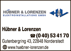 Anzeige Hübner & Lorenzen