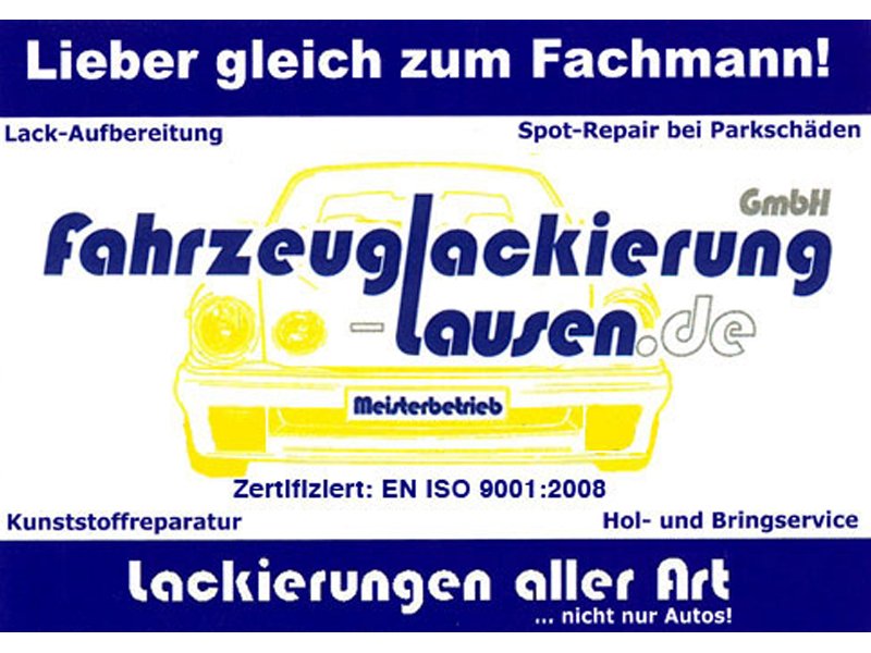 Fahrzeuglackierung Lausen GmbH aus Süderbrarup Fahrzeuglackierung Lausen GmbH aus Süderbrarup