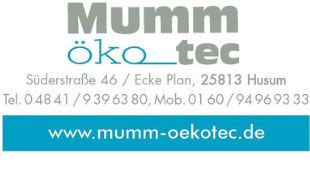 Mumm öko-tec Inh. Telse Mumm Baubiologie ökologischer Baustoffhandel in Husum an der Nordsee - Logo