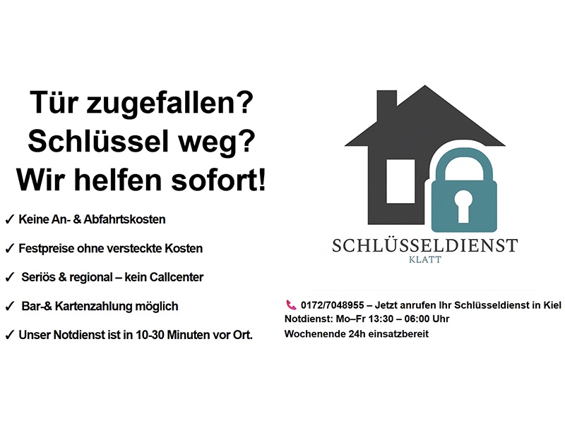 Schlüsseldienst Klatt aus Schwentinental