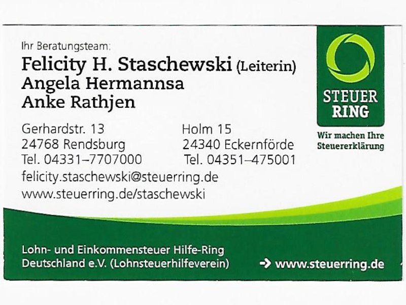 Lohn- u. Einkommensteuer Hilfe-Ring Deutschland eV Lohnsteuerhilfe in Rendsburg - Logo