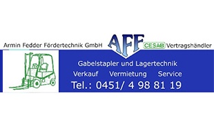 Armin Fedder Fördertechnik GmbH Gabelstapler u. Lagertechnik in Stockelsdorf - Logo