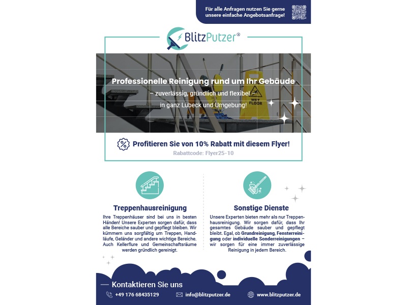 BlitzPutzer® - Gebäudereinigung, aus Lübeck