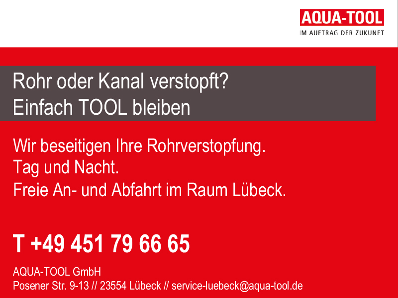 AQUA-TOOL GmbH aus Lübeck AQUA-TOOL GmbH aus Lübeck