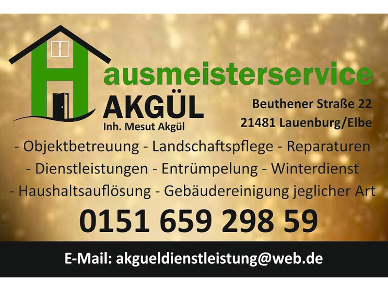 Hausmeisterservice Akgül aus Lauenburg