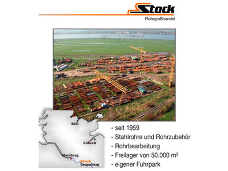 Stock Rohrgroßhandel aus Lauenburg Stock Rohrgroßhandel aus Lauenburg