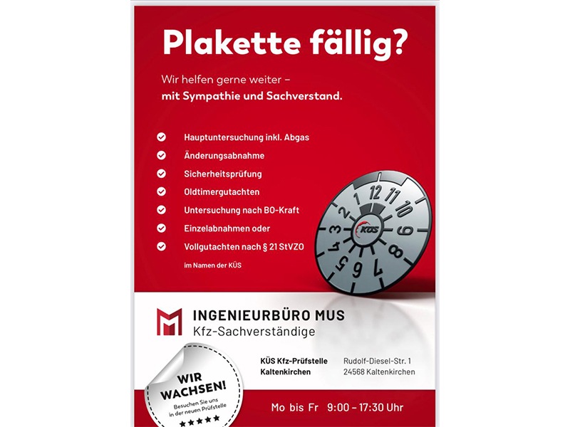 KÜS Kfz-Prüfstelle Kaltenkirchen aus Kaltenkirchen KÜS Kfz-Prüfstelle Kaltenkirchen aus Kaltenkirchen