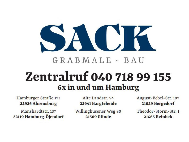 Grabmale Heinrich Sack e.K. aus Hamburg