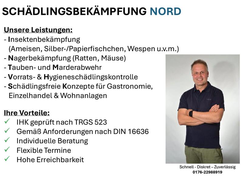 Schädlingsbekämpfung NORD aus Rellingen