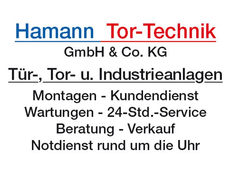 Hamann Tortechnik GmbH & Co. KG aus Tornesch Hamann Tortechnik GmbH & Co. KG aus Tornesch