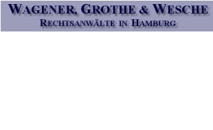 Wagener, Grothe & Wesche Rechtsanwälte in Hamburg - Logo