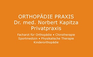 Kapitza Norbert Dr. med Privatpraxis für Orthopädie in Hamburg - Logo