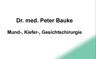 Bauke Peter Dr.med. Facharzt für Mund- Kiefer- und Gesichtschirurgie in Hamburg - Logo
