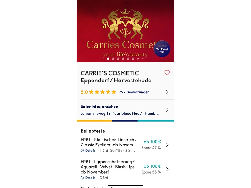 Carrie´s Cosmetic aus Hamburg Carrie´s Cosmetic aus Hamburg