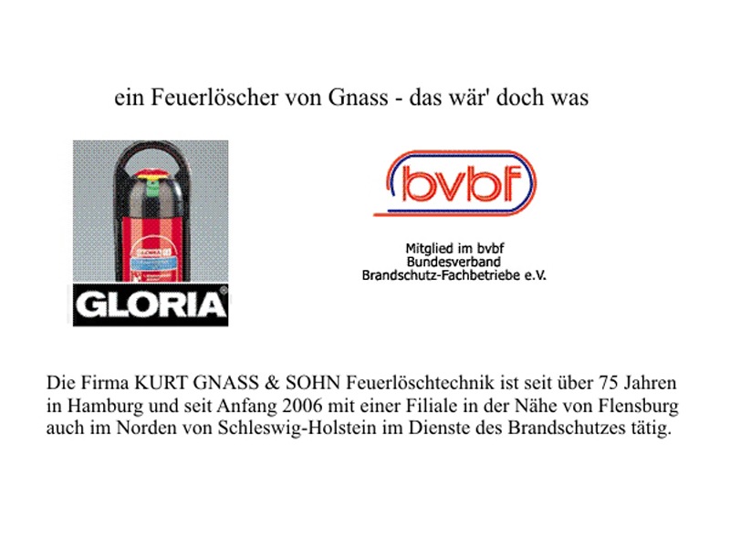 Kurt Gnass & Sohn e.K. Feuerlöschtechnik und Brandschutz in Hamburg - Logo