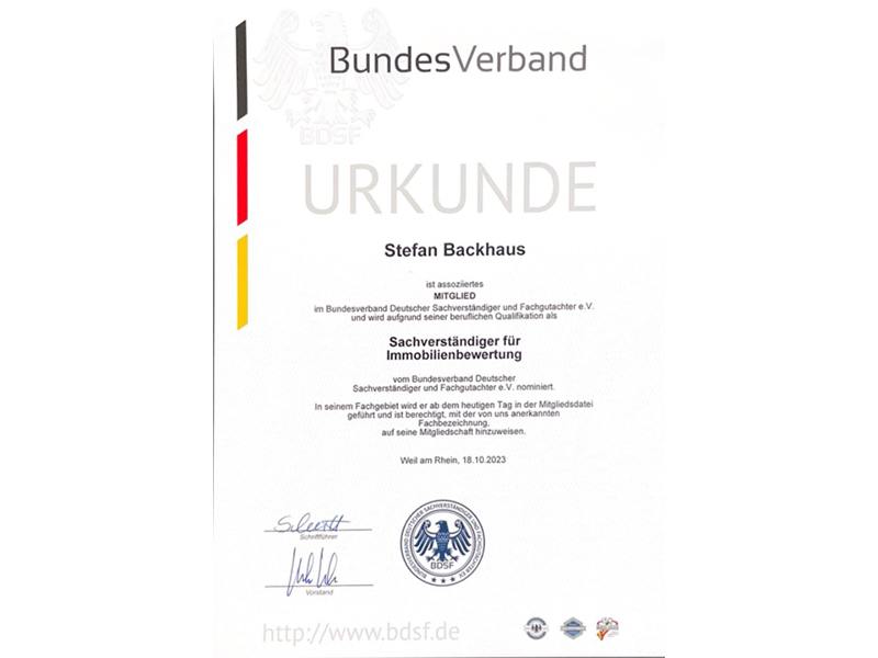 BACKHAUS Immobilienbewertung aus Hamburg BACKHAUS Immobilienbewertung aus Hamburg