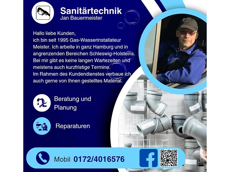 Jan Bauermeister - Sanitärinstallat aus Hamburg Jan Bauermeister - Sanitärinstallat aus Hamburg