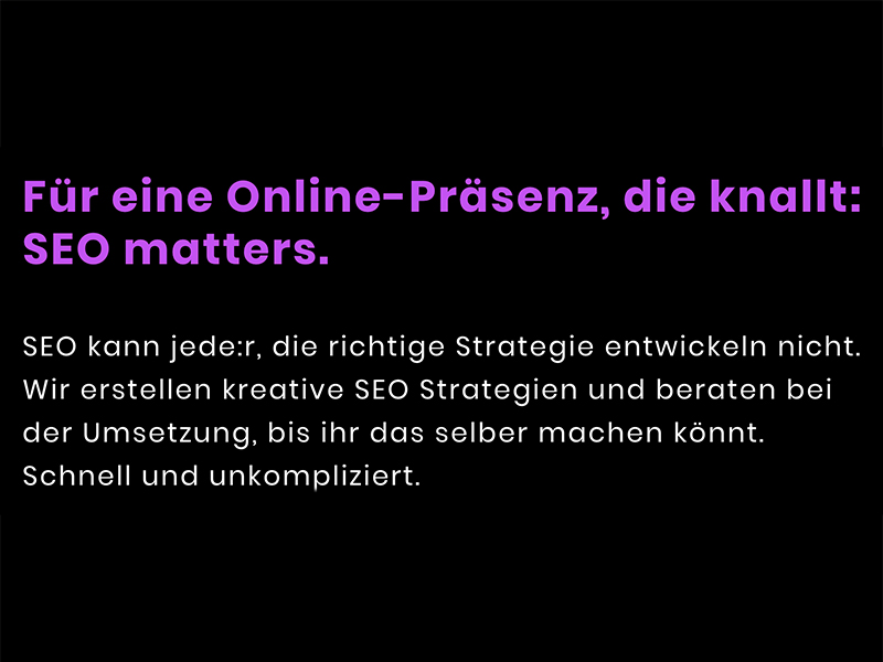 SEO MATTERS aus Hamburg SEO MATTERS aus Hamburg