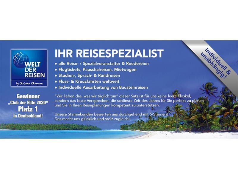 Welt der Reisen aus Hamburg Welt der Reisen aus Hamburg