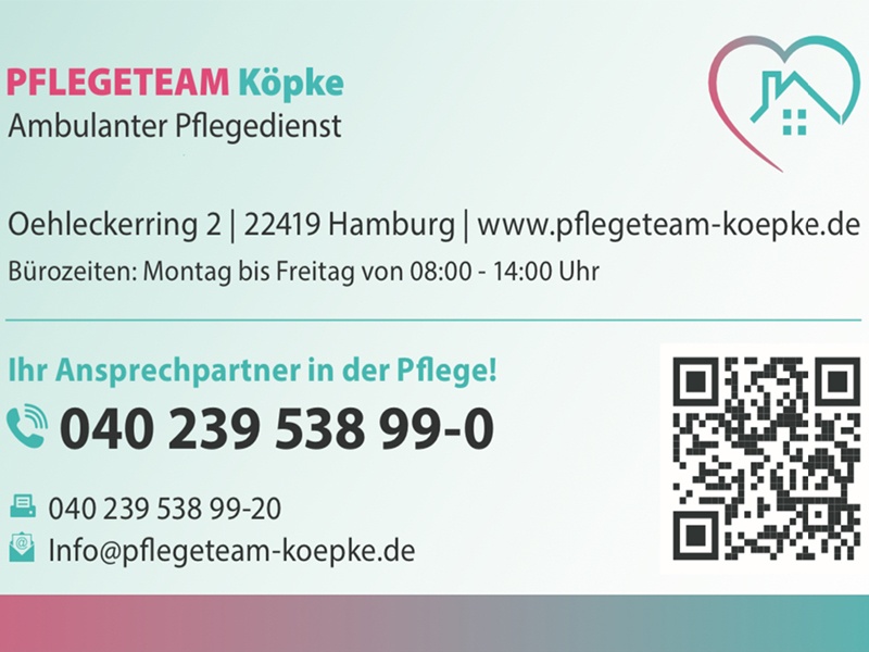 PflegeTeam Köpke GmbH aus Hamburg PflegeTeam Köpke GmbH aus Hamburg