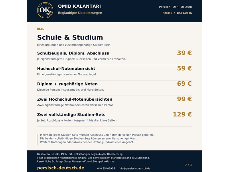 Iran: Schule, Studium & Bildungssets
