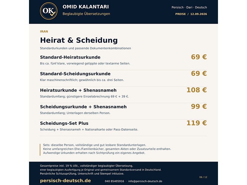 Iran: Heirat & Scheidung