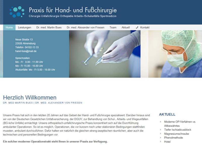 Bues Martin Dr. Chirurgische Praxis Friesen in Ahrensburg - Logo