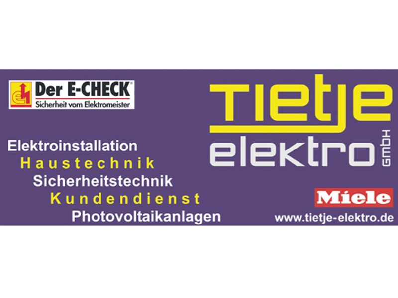 Tietje Elektro GmbH aus Winsen (Luhe) Tietje Elektro GmbH aus Winsen (Luhe)