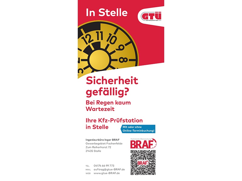 GTÜ Stelle Kfz-Prüfstation BRAF aus Stelle