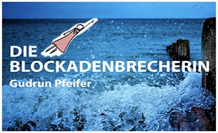 Die Blockadenbrecherin Gudrun Pfeifer in Buchholz in der Nordheide - Logo