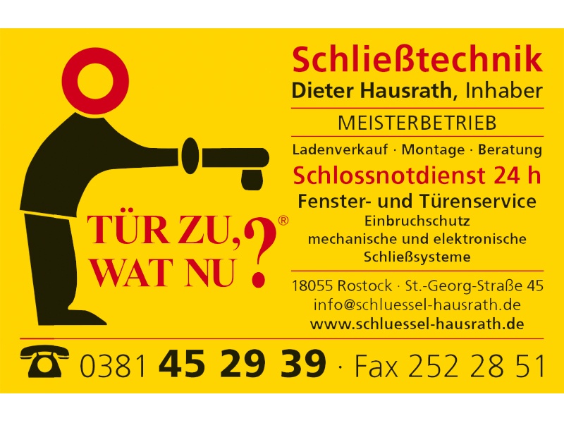 Hausrath Schließtechnik aus Rostock Hausrath Schließtechnik aus Rostock