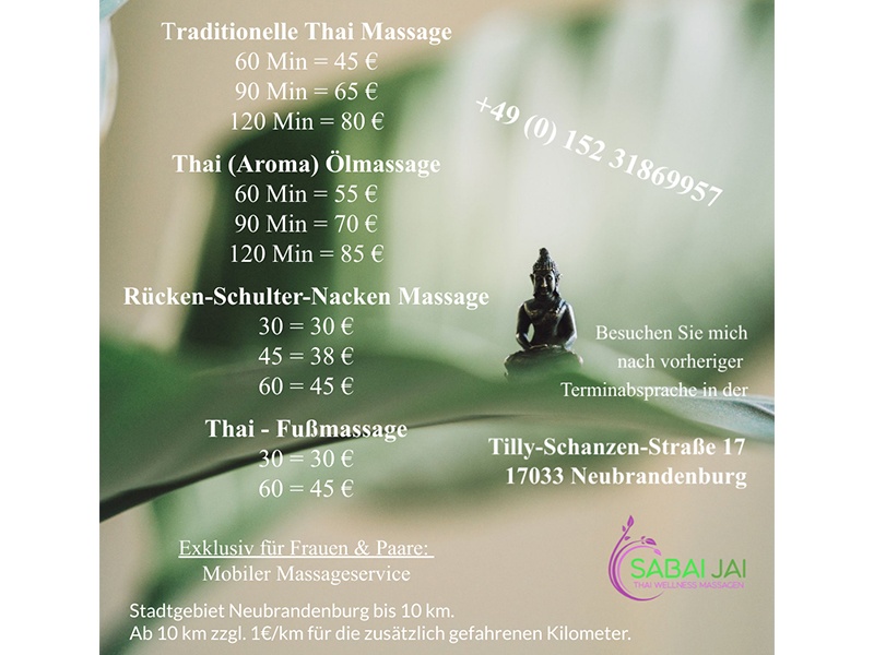 Sabai Jai - Thai Wellness Massagen