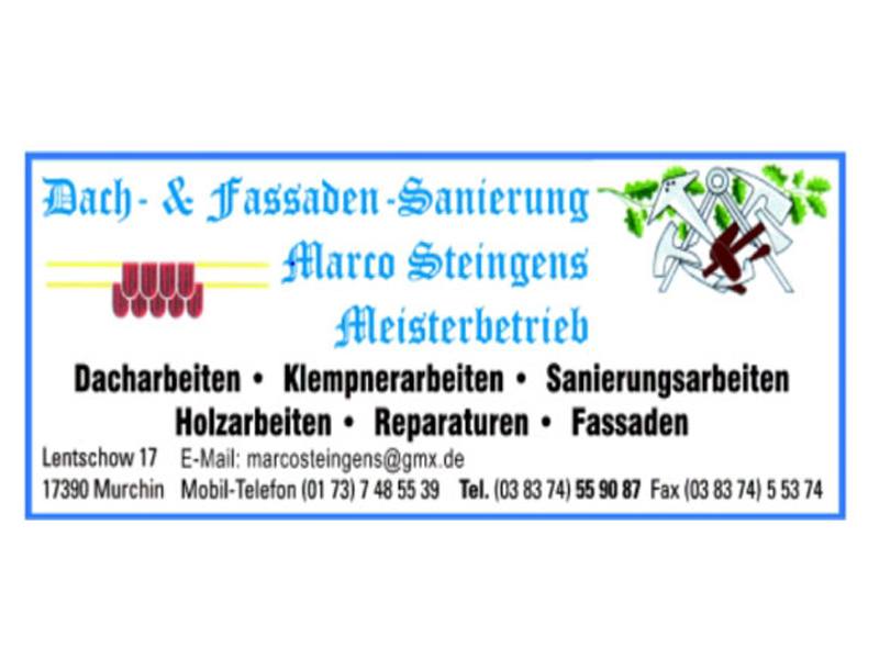 Dach- und Fassadensanierung Marco Steingens in Murchin Kreis Anklam - Logo