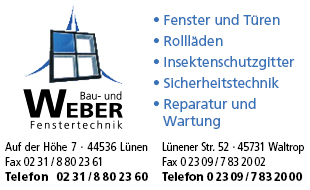 Bau- u. Fenstertechnik Weber in Lünen - Logo