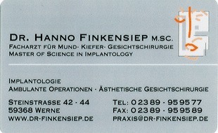 Finkensiep Hanno Dr. M.SC. in Werne - Logo