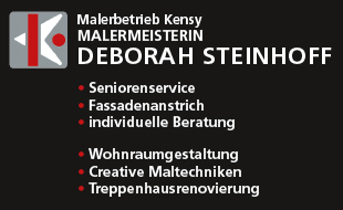 Abarbeiten jeglicher Malerarbeiten Malerbetrieb Kensy, Malermeisterin Inh. Deborah Steinhoff in Bochum - Logo