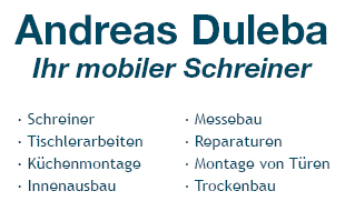 Duleba Andreas, Ihr mobiler Schreiner in Gladbeck - Logo