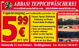Abbasi Teppichwascherei 45657 Recklinghausen Stadtmitte