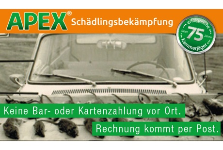 APEX Schädlingsbekämpfung aus Gladbeck