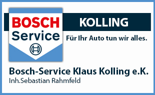 Autoreparaturen BOSCH - DIENST Klaus Kolling eK. Inhaber Sebastian Rahmfeld in Essen - Logo