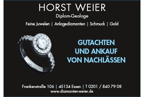 Goldankauf Weier Horst Diplom- Geologe, Sachverständiger für Juwelen und Schmuck in Essen - Logo