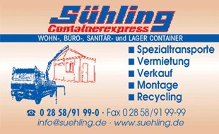 Container-Express Sühling GmbH in Hünxe - Logo