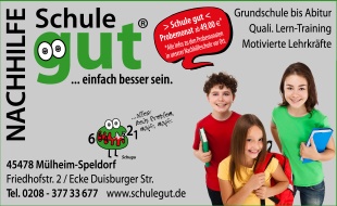 Nachhilfe > Schule gut < Mülheim Gehring-Buchloh Sabine in Mülheim an der Ruhr - Logo
