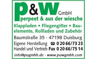 Bauelemente p & w GmbH in Duisburg - Logo